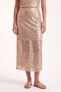 JUPE MIDI - COPACABANA - GOLD JUPE NEW KOOKAI Mode Kookai