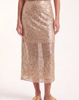 JUPE MIDI - COPACABANA - GOLD JUPE NEW KOOKAI Mode Kookai