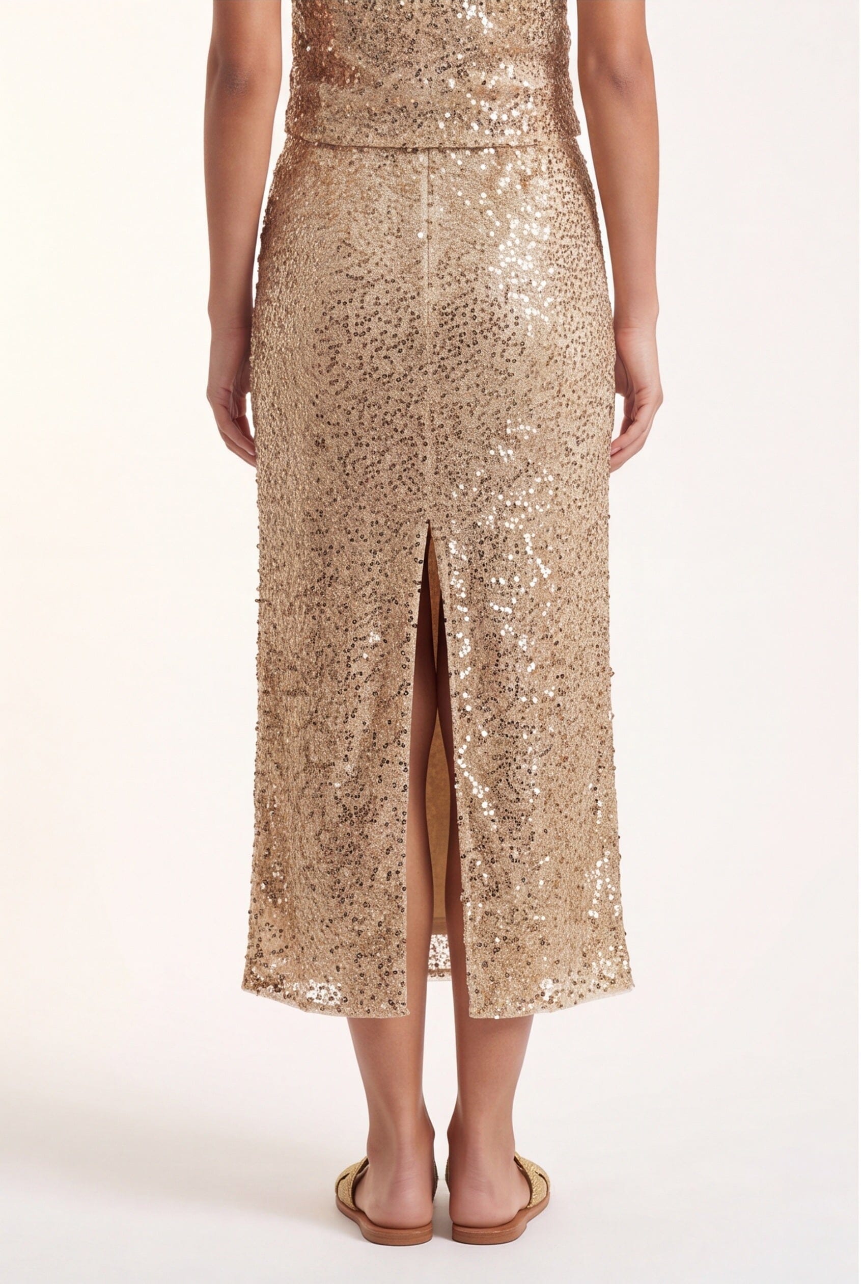 JUPE MIDI - COPACABANA - GOLD JUPE NEW KOOKAI Mode Kookai