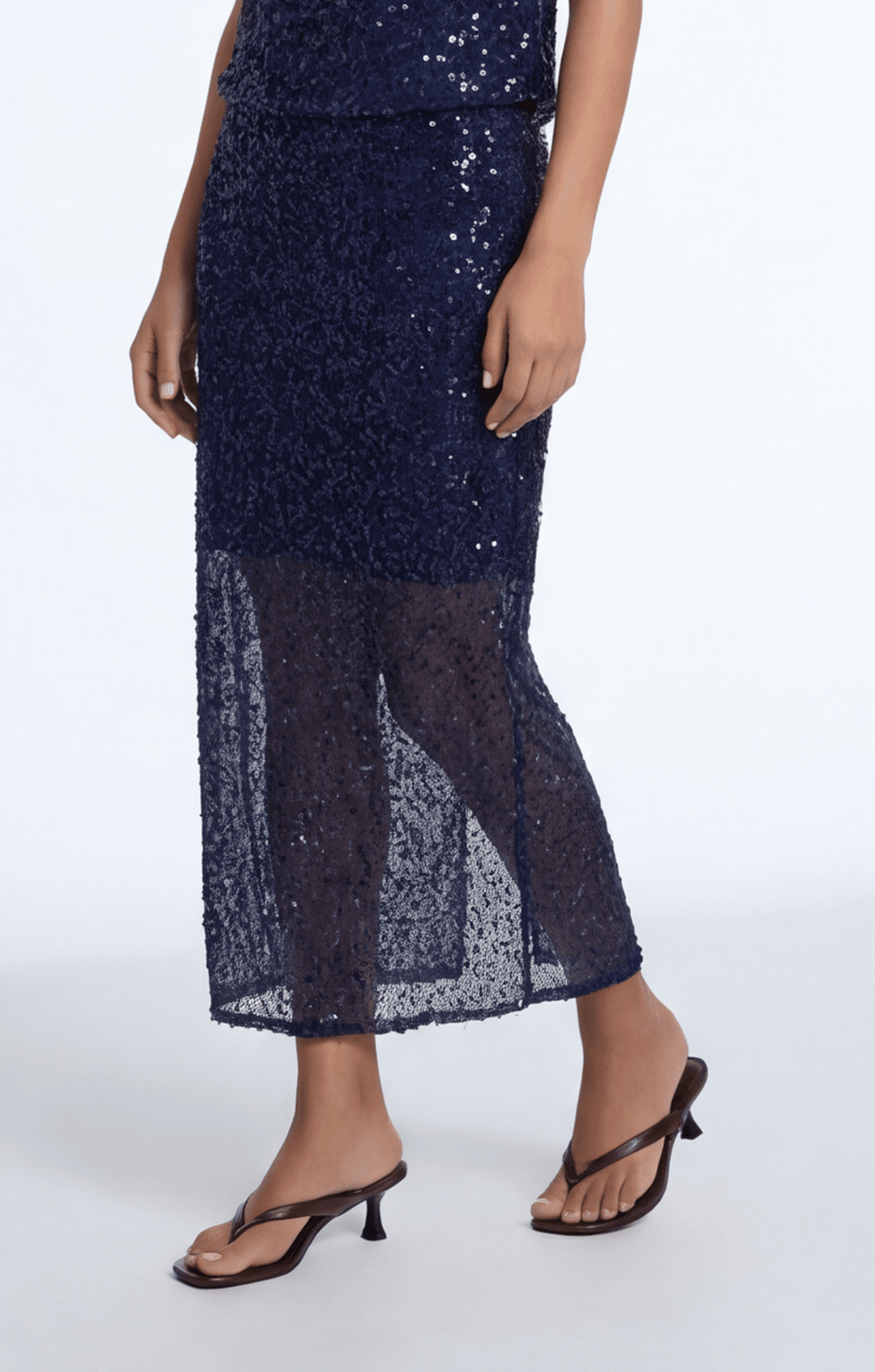 JUPE MIDI - COPACABANA - NAVY JUPE NEW KOOKAI Mode Kookai