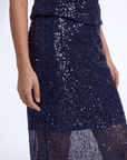 JUPE MIDI - COPACABANA - NAVY JUPE NEW KOOKAI Mode Kookai