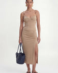 JUPE MIDI - COSIMA - BEIGE JUPE NEW KOOKAI Mode Kookai