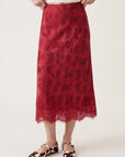 JUPE MIDI - DEBBIE - ROUGE JUPE NEW KOOKAI Mode Kookai
