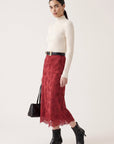 JUPE MIDI - DEBBIE - ROUGE JUPE NEW KOOKAI Mode Kookai