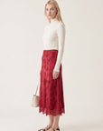 JUPE MIDI - DEBBIE - ROUGE JUPE NEW KOOKAI Mode Kookai