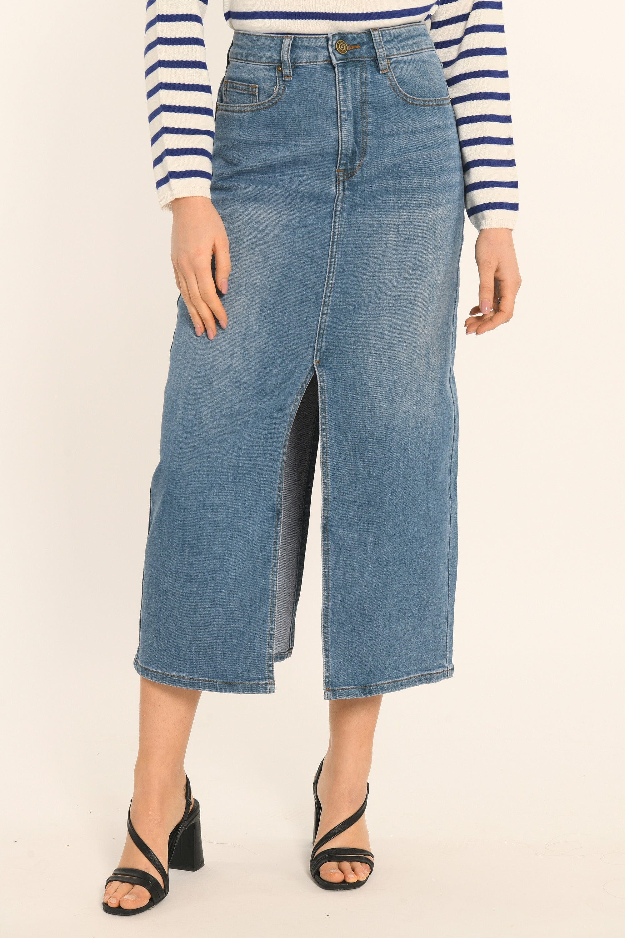 JUPE MIDI - DOUBLE STONE - ATLANTA JUPE SPORTWEAR NEW KOOKAI Mode Kookai