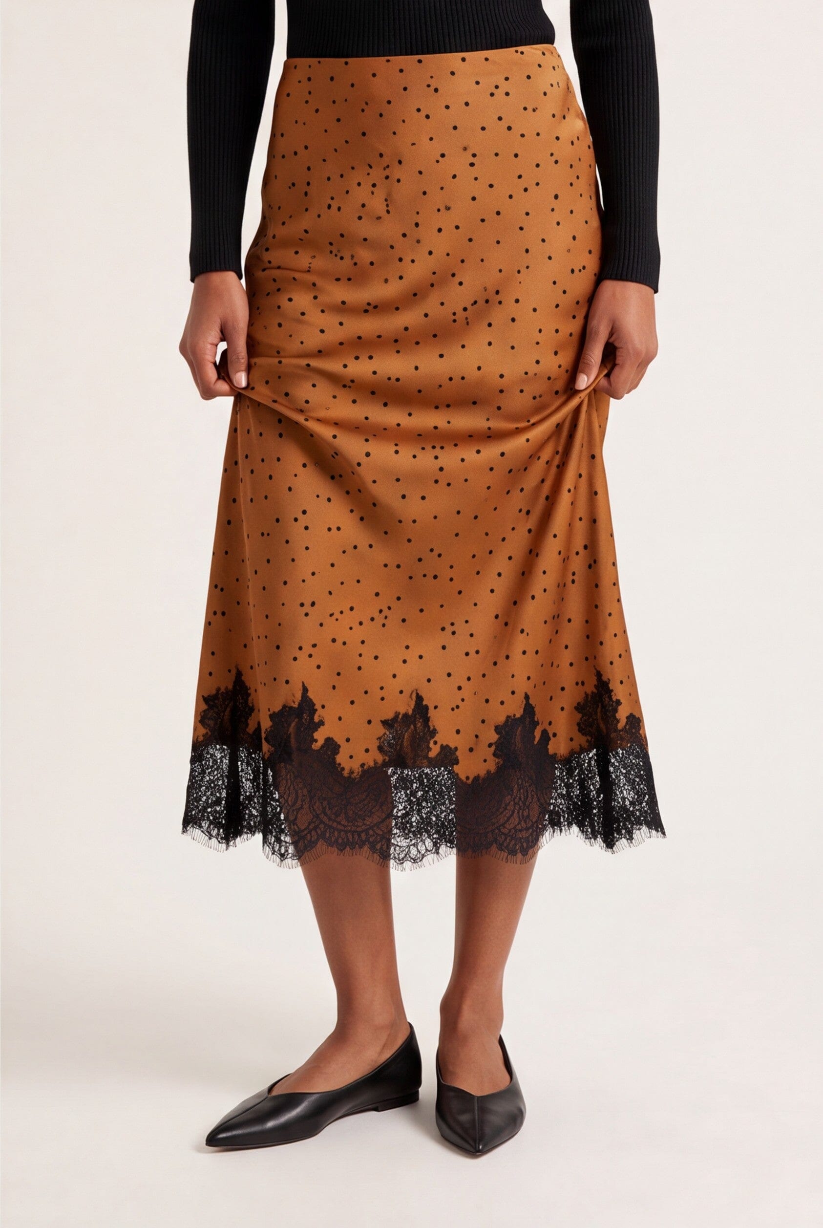 JUPE MIDI - DULCE - CARAMEL JUPE NEW KOOKAI Mode Kookai