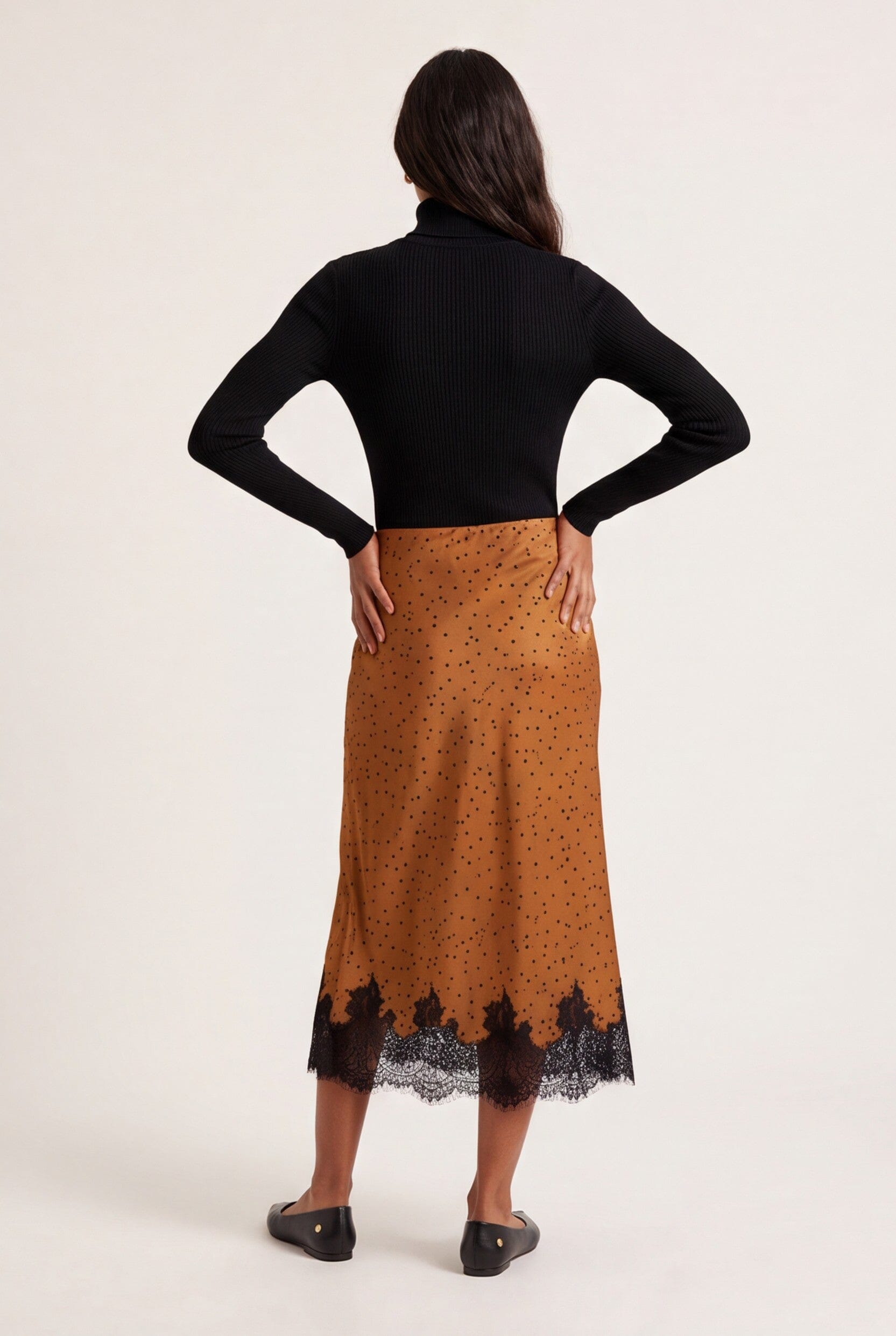 JUPE MIDI - DULCE - CARAMEL JUPE NEW KOOKAI Mode Kookai