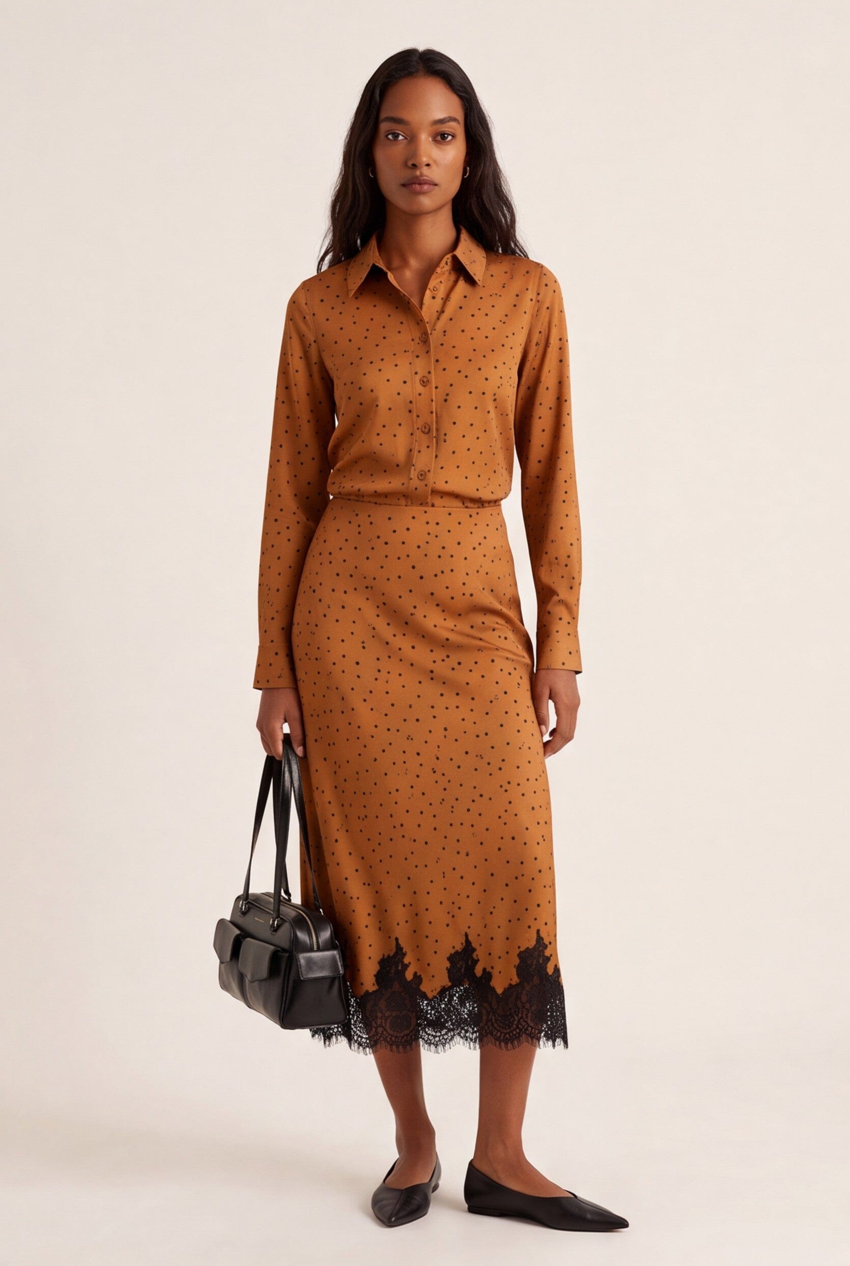 JUPE MIDI - DULCE - CARAMEL JUPE NEW KOOKAI Mode Kookai