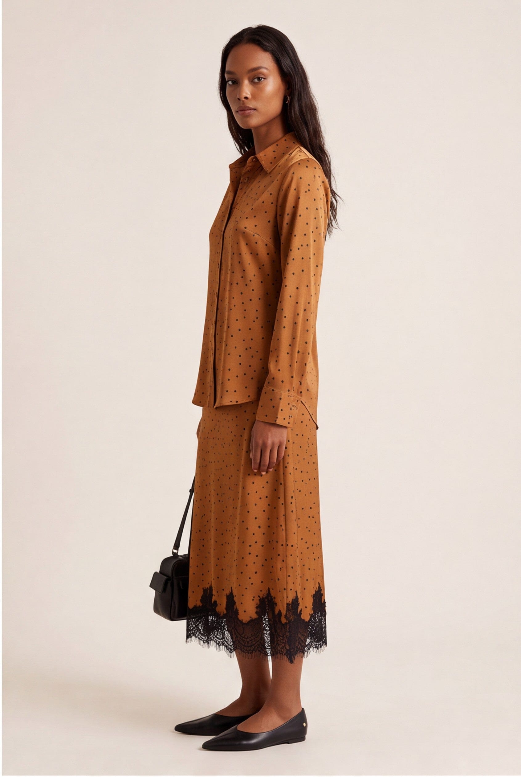 JUPE MIDI - DULCE - CARAMEL JUPE NEW KOOKAI Mode Kookai