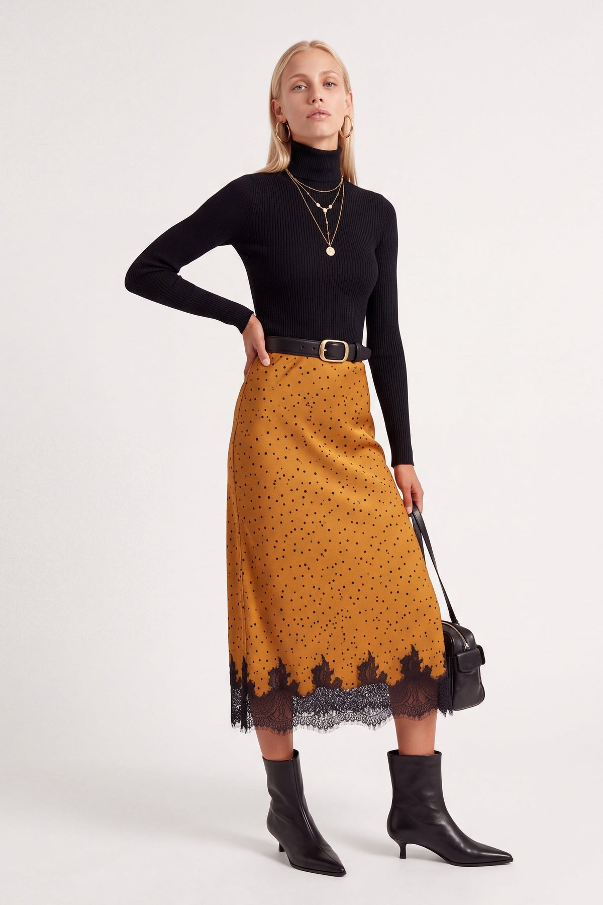 JUPE MIDI - DULCE - CARAMEL JUPE NEW KOOKAI Mode Kookai