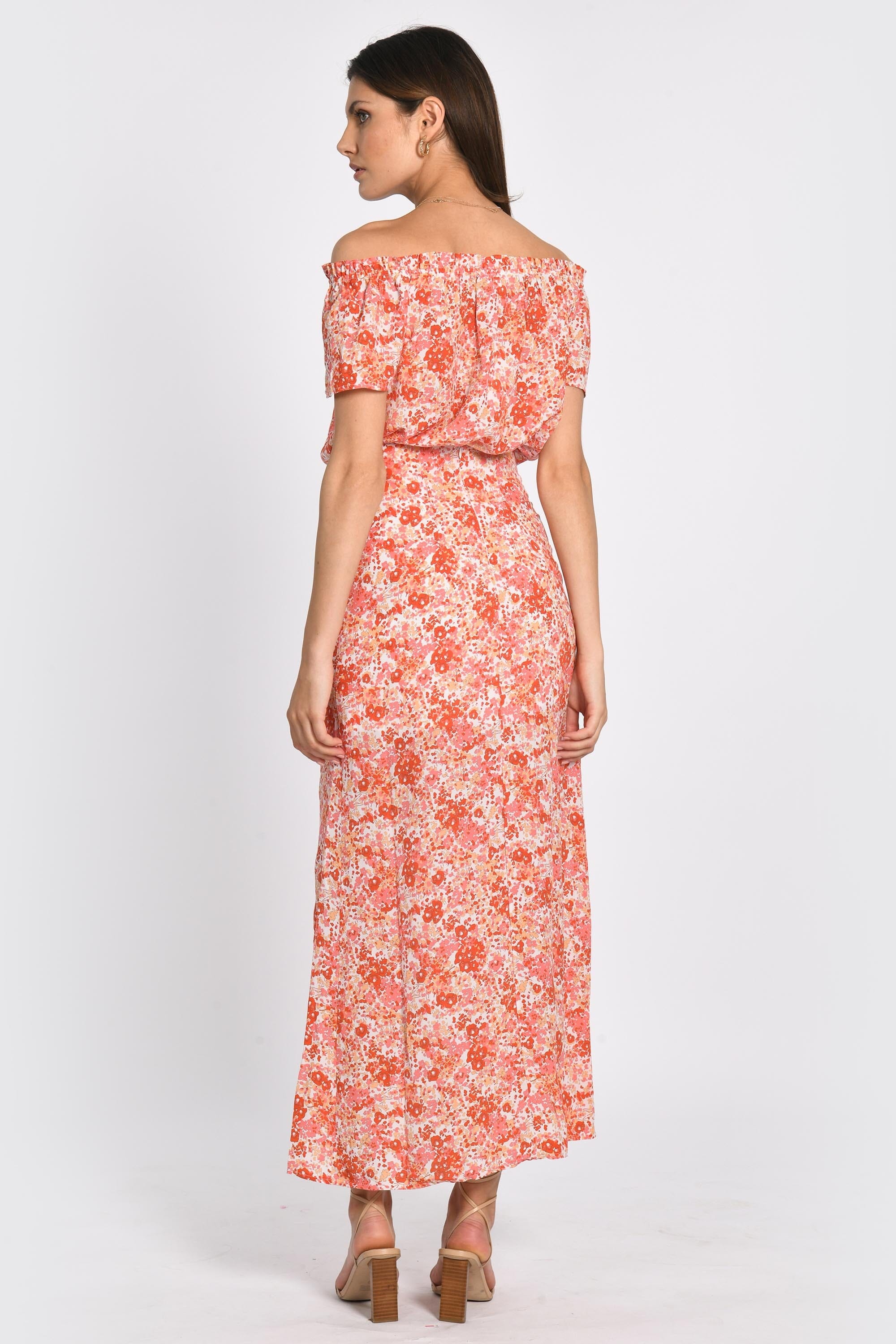 JUPE MIDI HELEN MULTI CORAIL JUPE NEW KOOKAI Mode Kookai
