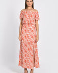 JUPE MIDI HELEN MULTI CORAIL JUPE NEW KOOKAI Mode Kookai