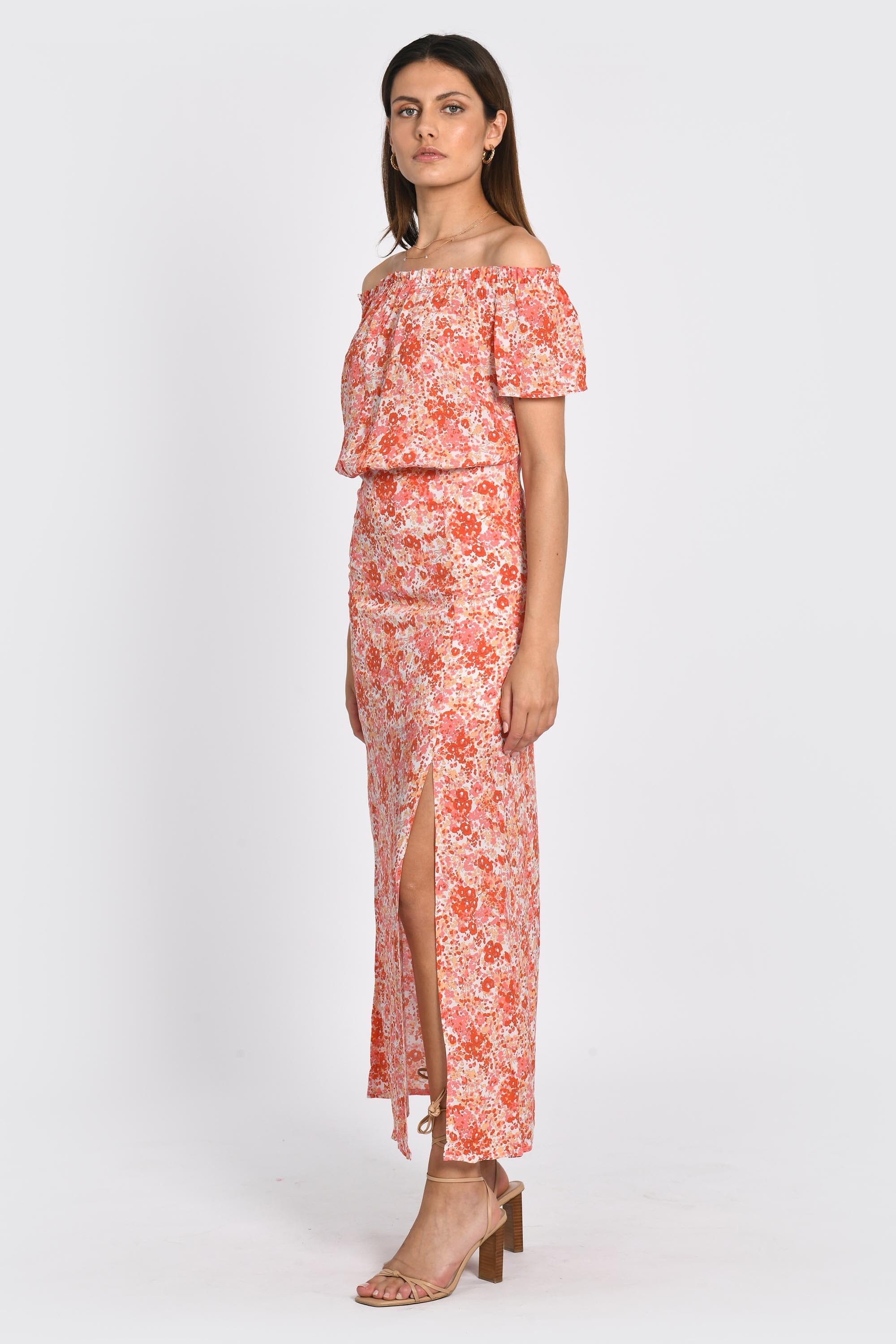 JUPE MIDI HELEN MULTI CORAIL JUPE NEW KOOKAI Mode Kookai