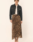 JUPE MIDI LEOPARD - CARAMEL - AZELIA JUPE NEW KOOKAI Mode Kookai