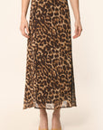 JUPE MIDI LEOPARD - CARAMEL - AZELIA JUPE NEW KOOKAI Mode Kookai