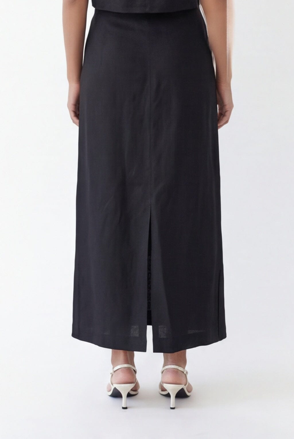 JUPE MIDI LIN - CHELSEA - NOIR JUPE NEW KOOKAI Mode Kookai