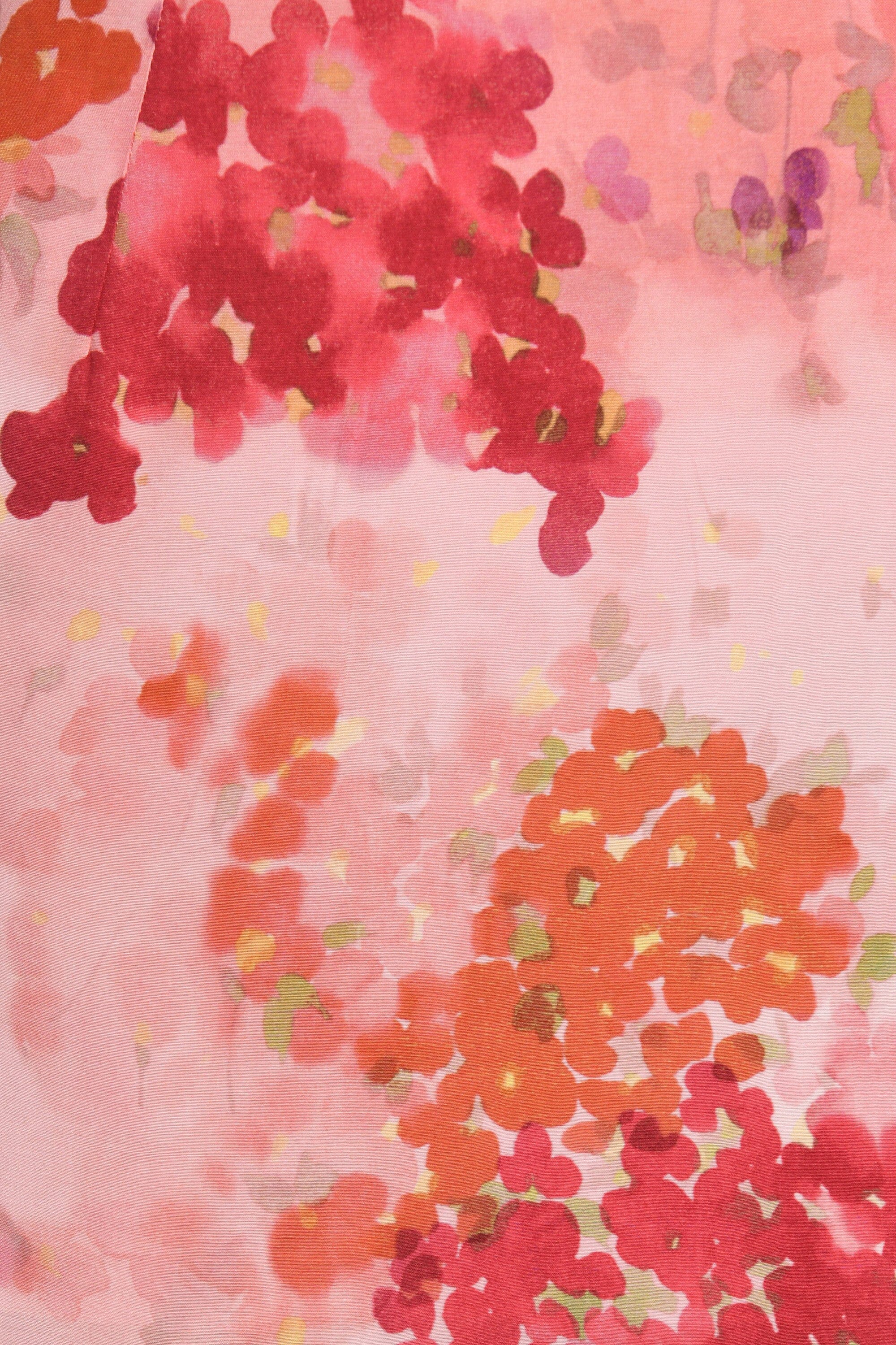 JUPE MIDI PAOLA FLEURS MULTICO ROUGE JUPE KOOKAI Mode Kookai
