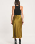 JUPE MIDI PATTY SATIN BRONZE JUPE KOOKAI Mode Kookai