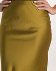 JUPE MIDI PATTY SATIN BRONZE JUPE KOOKAI Mode Kookai