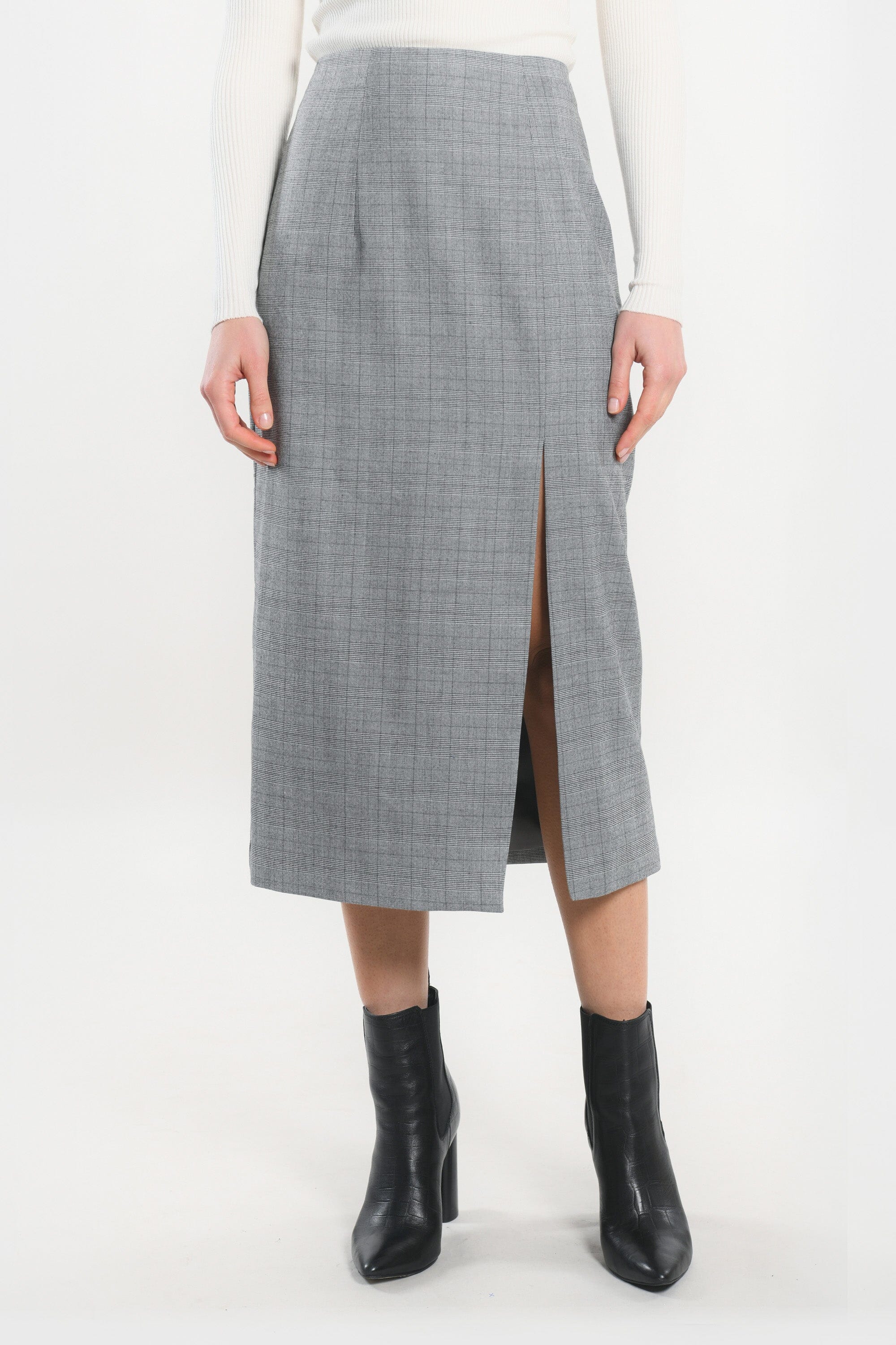 JUPE MIDI - SAM - GRIS JUPE KOOKAI Mode Kookai