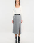 JUPE MIDI - SAM - GRIS JUPE KOOKAI Mode Kookai