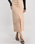 JUPE MIDI SPORTSWEAR THADEE CAMEL JUPE SPORTWEAR KOOKAI Mode Kookai