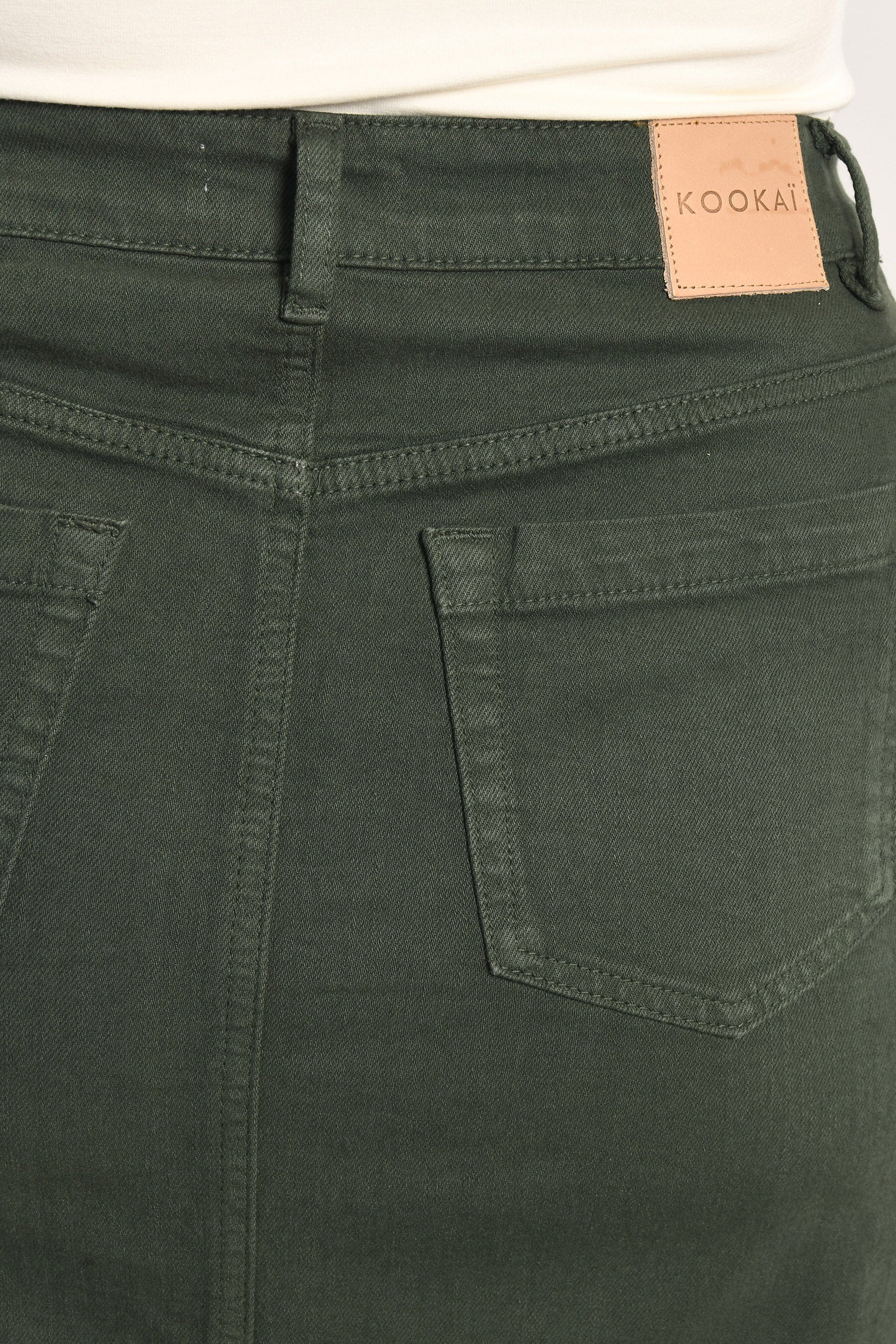 JUPE MIDI SPORTSWEAR THADEE KAKI JUPE SPORTWEAR KOOKAI Mode Kookai