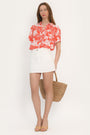 JUPE SPORTWEAR COURTE - ANOUK - BLANC JUPE SPORTWEAR NEW KOOKAI Mode Kookai