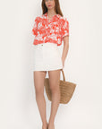 JUPE SPORTWEAR COURTE - ANOUK - BLANC JUPE SPORTWEAR NEW KOOKAI Mode Kookai
