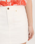 JUPE SPORTWEAR COURTE - ANOUK - BLANC JUPE SPORTWEAR NEW KOOKAI Mode Kookai