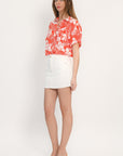 JUPE SPORTWEAR COURTE - ANOUK - BLANC JUPE SPORTWEAR NEW KOOKAI Mode Kookai