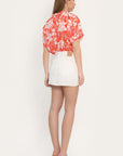 JUPE SPORTWEAR COURTE - ANOUK - BLANC JUPE SPORTWEAR NEW KOOKAI Mode Kookai