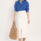JUPE SPORTWEAR MIDI - ANOUK - BLANC JUPE SPORTWEAR NEW KOOKAI Mode Kookai
