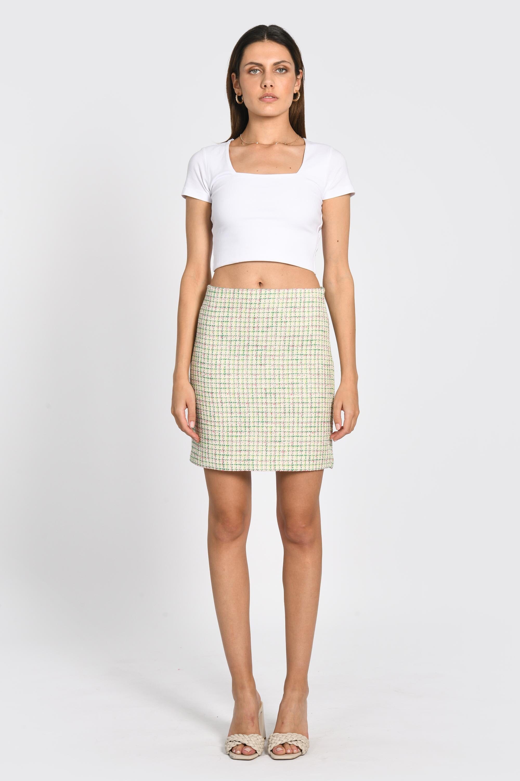 JUPE TWEED JASMINE EMERAUDE JUPE KOOKAI Mode Kookai