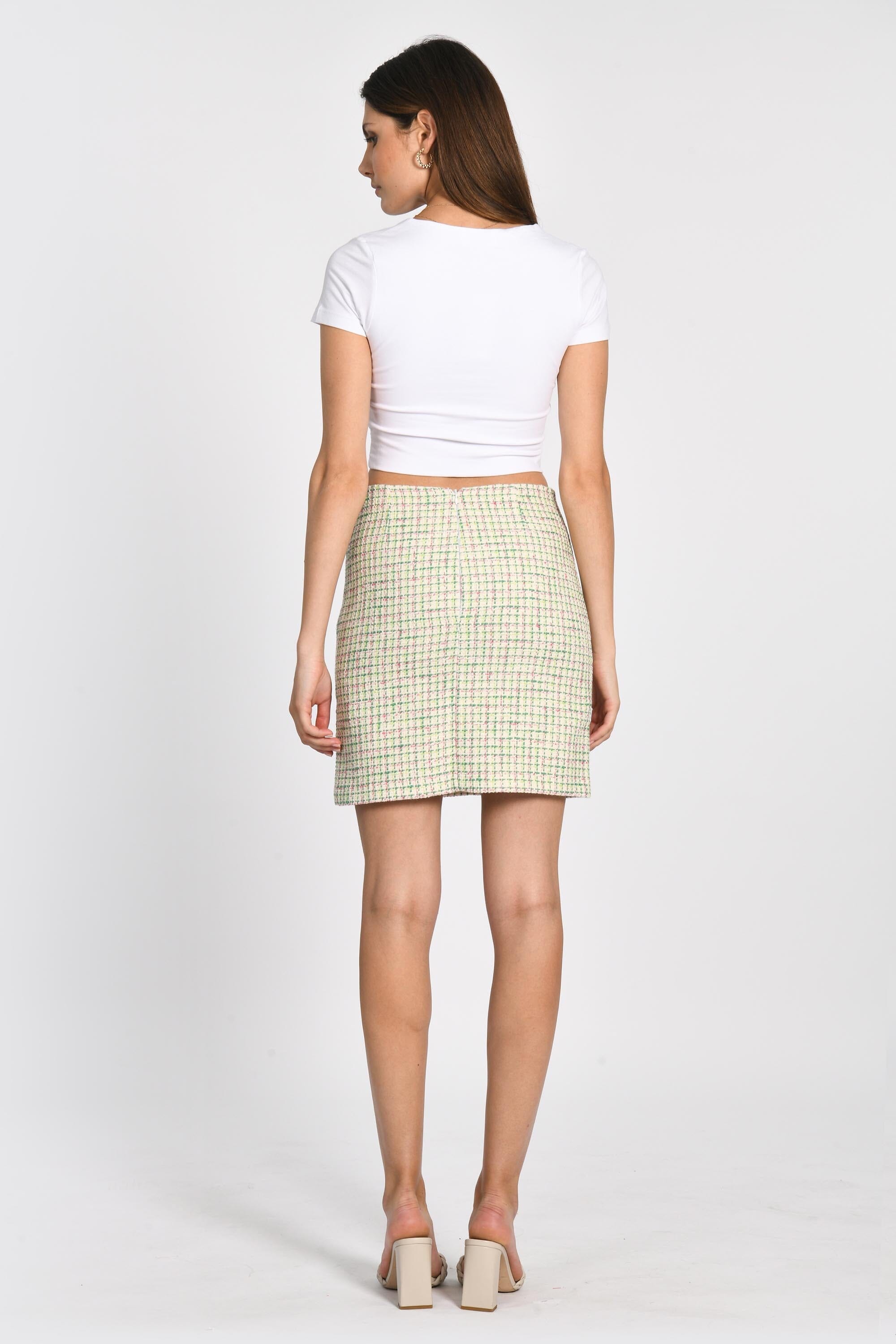 JUPE TWEED JASMINE EMERAUDE JUPE KOOKAI Mode Kookai