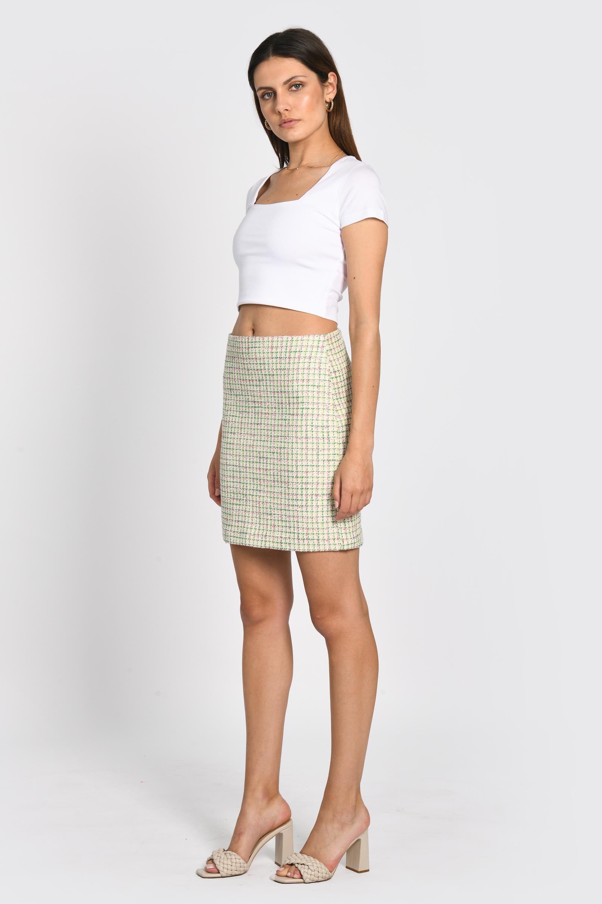 JUPE TWEED JASMINE EMERAUDE JUPE KOOKAI Mode Kookai