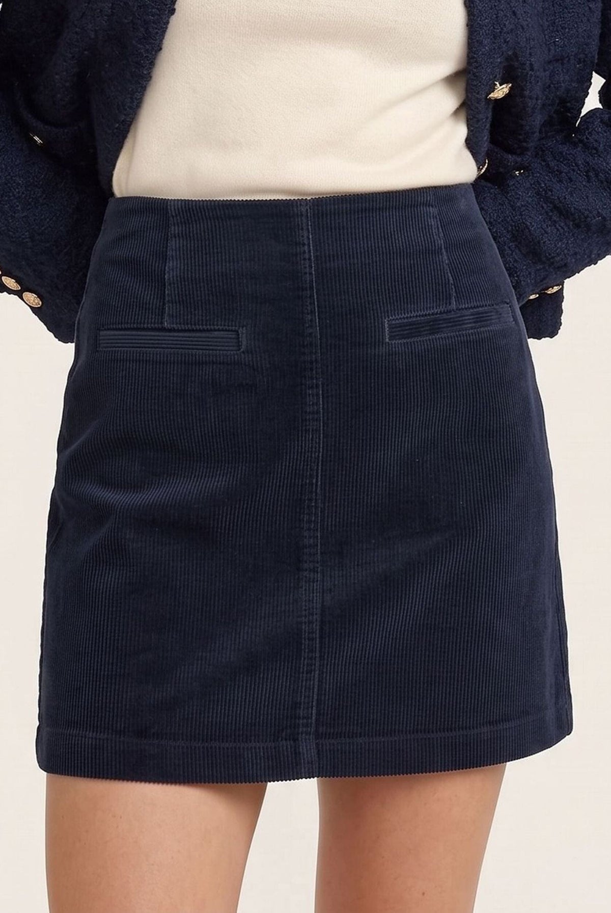 JUPE VELOURS - DORIA - CARBONE JUPE SPORTWEAR NEW KOOKAI Mode Kookai