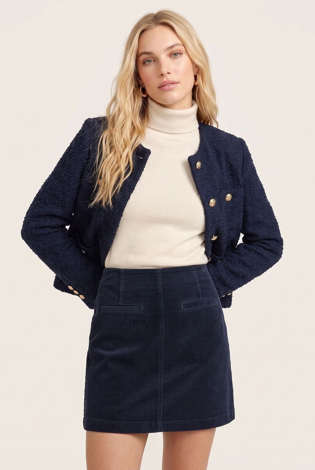 JUPE VELOURS - DORIA - CARBONE JUPE SPORTWEAR NEW KOOKAI Mode Kookai
