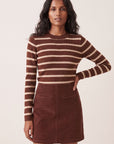 JUPE VELOURS - DORIA - CHOCOLAT JUPE SPORTWEAR NEW KOOKAI Mode Kookai