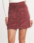 JUPE VELOURS SUZANNE BORDEAUX JUPE SPORTWEAR KOOKAI Mode Kookai