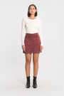 JUPE VELOURS SUZANNE BORDEAUX JUPE SPORTWEAR KOOKAI Mode Kookai