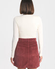 JUPE VELOURS SUZANNE BORDEAUX JUPE SPORTWEAR KOOKAI Mode Kookai