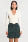 JUPE VELOURS SUZANNE EMERAUDE JUPE SPORTWEAR KOOKAI Mode Kookai