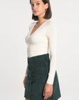 JUPE VELOURS SUZANNE EMERAUDE JUPE SPORTWEAR KOOKAI Mode Kookai