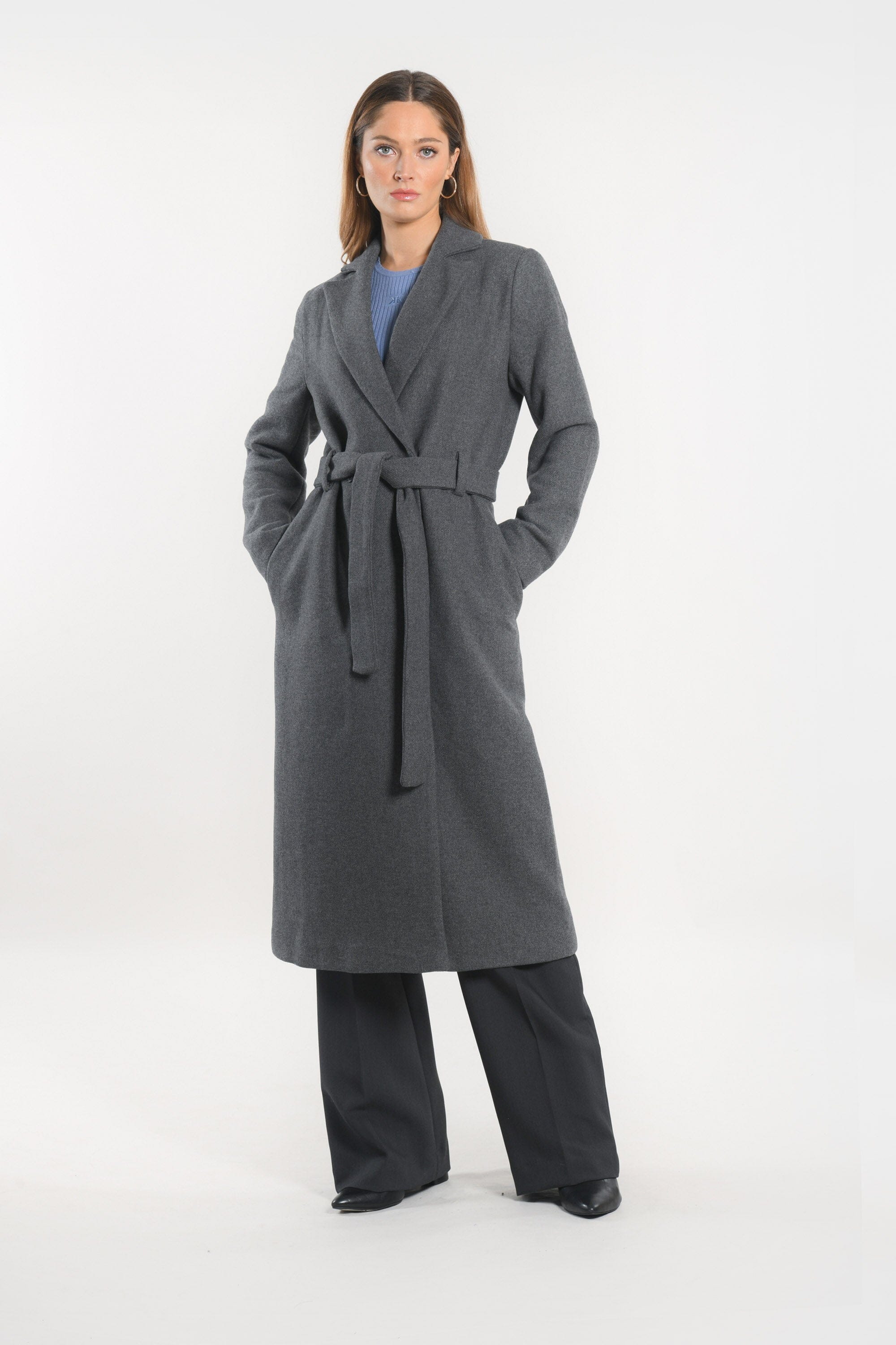 MANTEAU - ASTRID - GRIS MANTEAU KOOKAI Mode Kookai