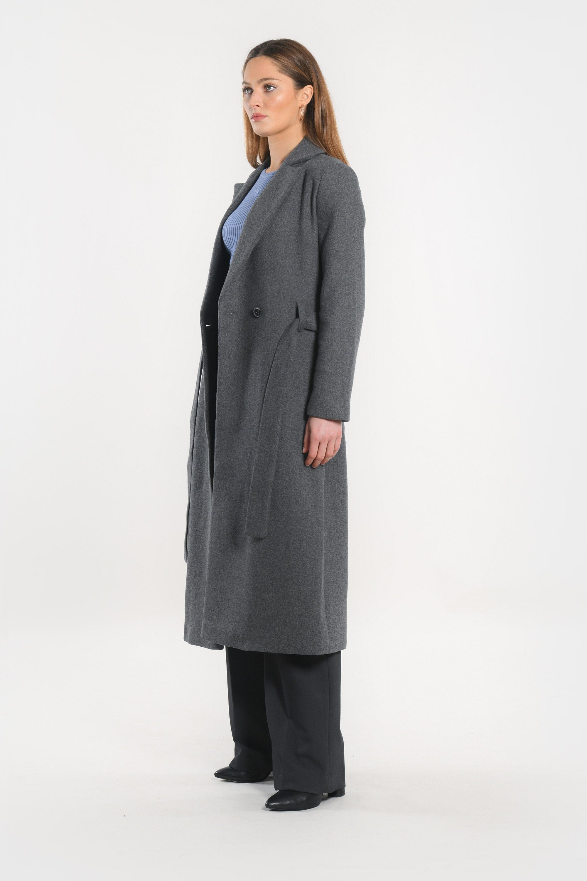 MANTEAU - ASTRID - GRIS MANTEAU KOOKAI Mode Kookai