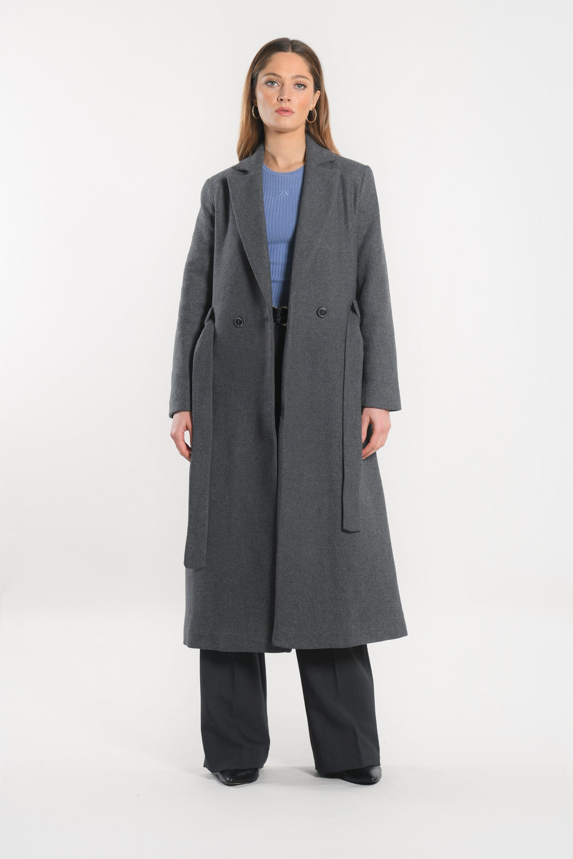 MANTEAU - ASTRID - GRIS MANTEAU KOOKAI Mode Kookai