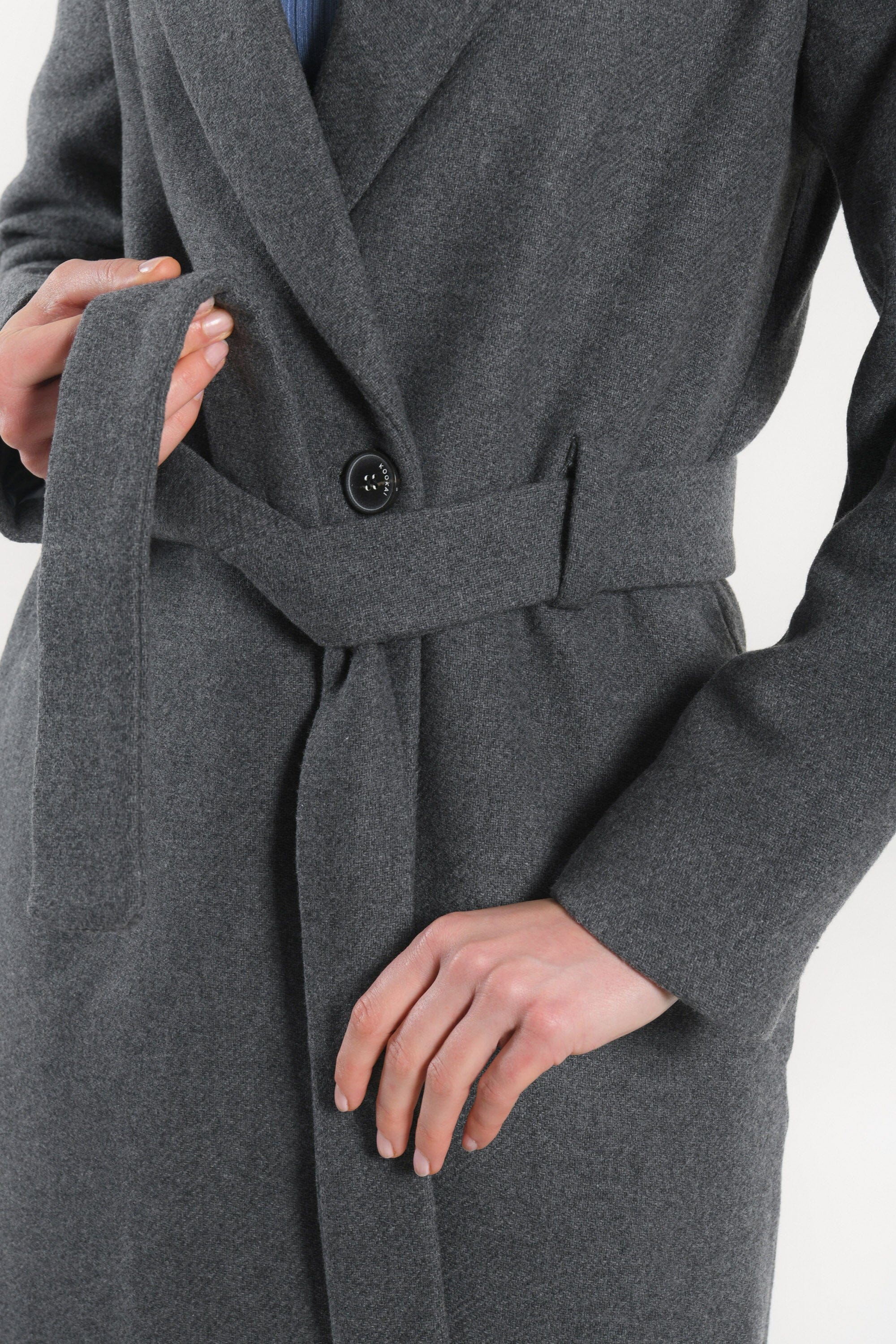 MANTEAU - ASTRID - GRIS MANTEAU KOOKAI Mode Kookai