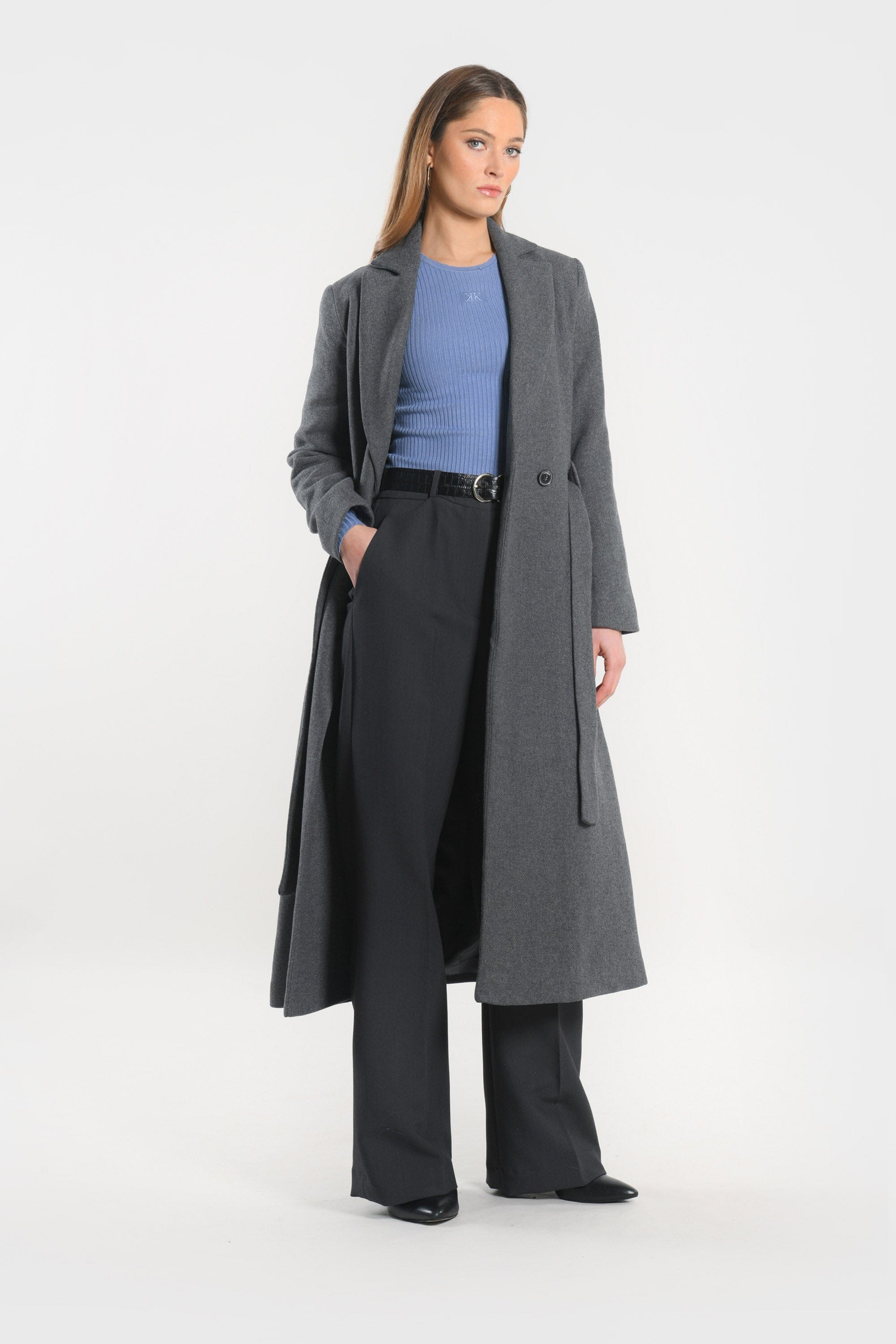 MANTEAU - ASTRID - GRIS MANTEAU KOOKAI Mode Kookai